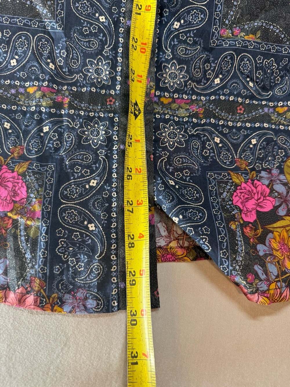 Natural Life Floral Paisley Button Down Shirt Size L - Picture 7 of 10